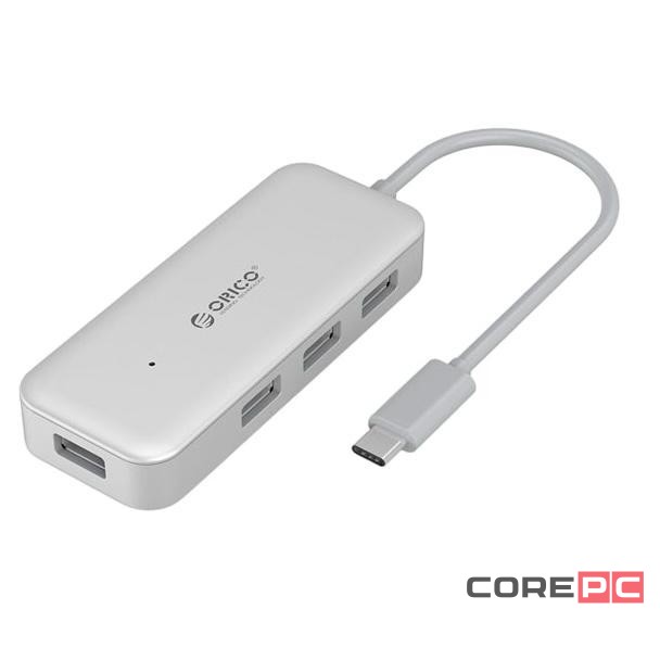 USB-С хаб Orico TC4U-SV 4xUSB3.0 серый