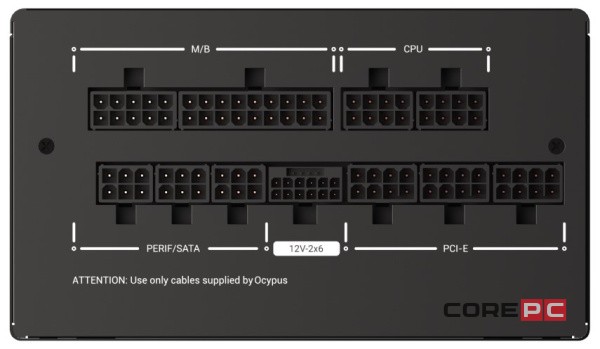 Блок питания Ocypus 750W Iota P750 (Iota-P750-G1FFBK024X-EU) 16 Pin (PCIe 5.0 Connector Cable Details)