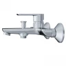 Смеситель для ванны MIXLINE МЛ26-01/ML26-01, рычажное управление, цвет хром