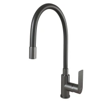 Смеситель для кухни MIXLINE МЛ33-098Г, рычажное управление, цвет графит