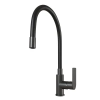 Смеситель для кухни MIXLINE МЛ33-098Г, рычажное управление, цвет графит