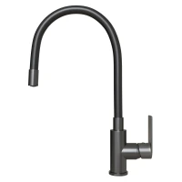 Смеситель для кухни MIXLINE МЛ33-098Г, рычажное управление, цвет графит