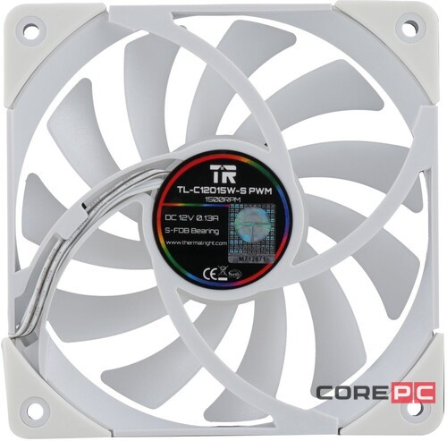 Вентилятор для корпуса Thermalright TL-C12015W-S ARGB White (TRTLC12015WS)