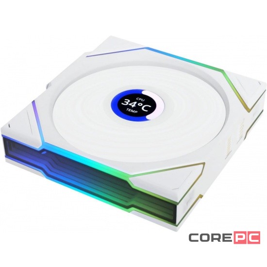 Комплект вентиляторов для корпуса Lian Li UNI FAN TL WIRELESS LCD 120 12TLLCD1W3W ARGB White (G99.12TLLCD1W3W.R0)