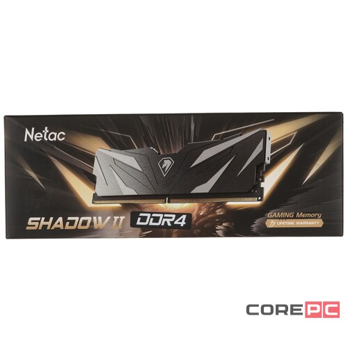 Оперативная память 8 Gb 3600 MHz NETAC SHADOW II Black (NTSWD4P36SP-08K)
