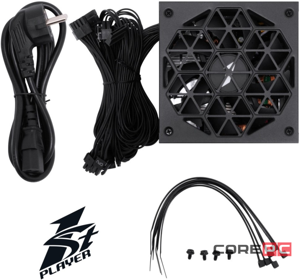 Блок питания 1STPLAYER 750W ACK Black (HA-750AC2)