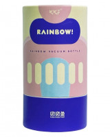 Термокружка Kiss Kiss Fish Rainbow 490ml серо-белая