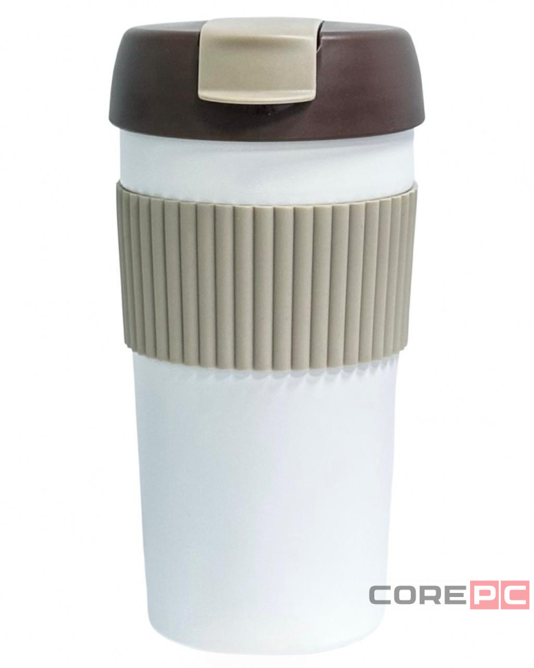 Термокружка Kiss Kiss Fish Rainbow 490ml серо-белая