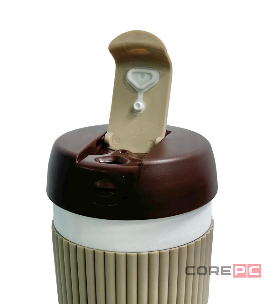 Термокружка Kiss Kiss Fish Rainbow 490ml серо-белая