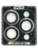 Защитное стекло для задней камеры Supglass XC-31 iPh 14Pro/14 Pro Max 3pcs черное