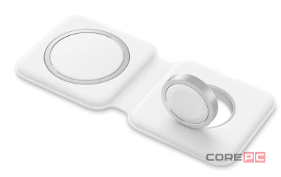 Беспроводное зарядное устройство MagSafe Duo Charger 2в1 (i-Phone+Apple Watch) белое