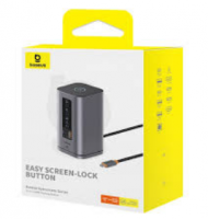 USB-C хаб Baseus Spacemate Series 11в1 3USB/2HDMI/2DP/2USB-C/RJ45/AUX (B00568101813-00) черный