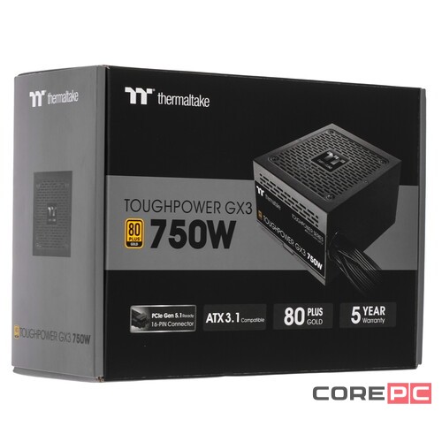 Блок питания Thermaltake 750W PS-TPD-0750NNFAGE-C 16 Pin (PCIe 5.0 Connector Cable Details)