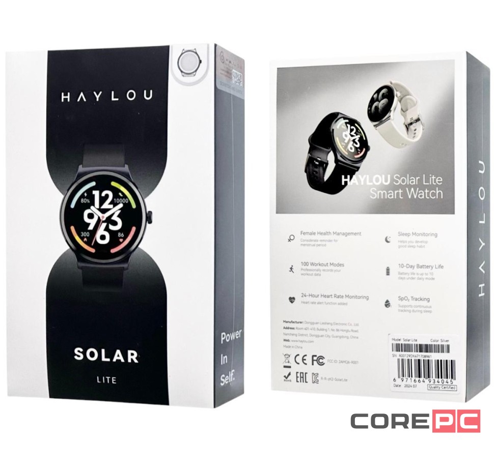 Умные часы Haylou Solar LS05 Lite серебристый