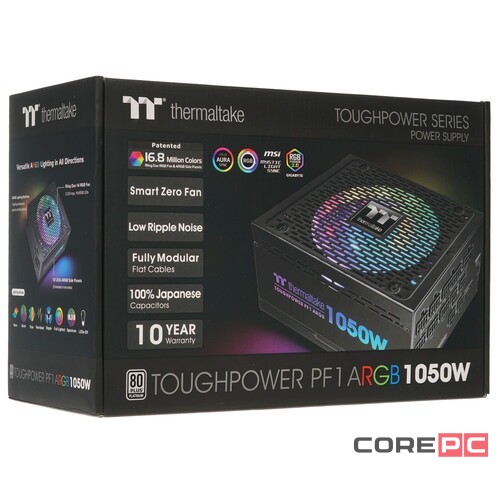 Блок питания Thermaltake 1050W TOUGHPOWER PF1 ARGB PS-TPD-1050F3FAPE-1