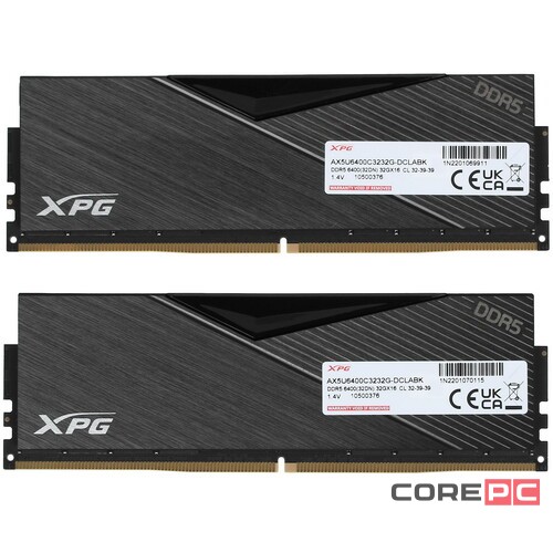 Оперативная память 64 Gb 6400 MHz ADATA XPG LANCER Black (AX5U6400C3232G-DCLABK)