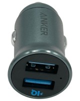 Автомобильное зар. устр. Anker A2727 24W 2USB темно-серый