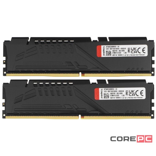 Оперативная память 64 Gb 6000 MHz Kingston FURY Beast EXPO Black (KF560C36BBEK2-64)