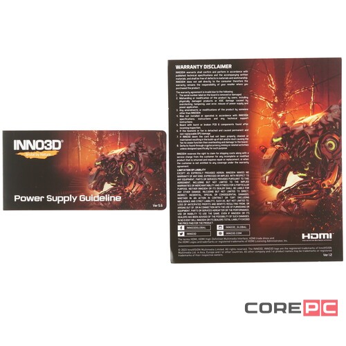 Видеокарта INNO3D (N408S3-166X-18703552) GeForce RTX 4080 SUPER 16GB X3