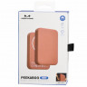 Powerbank магнитный с MagSafe Keephone Peekaboo 10000mAh кожаный оранжевый