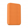 Powerbank магнитный с MagSafe Keephone Peekaboo 10000mAh кожаный оранжевый