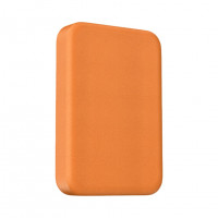 Powerbank магнитный с MagSafe Keephone Peekaboo 10000mAh кожаный оранжевый