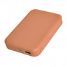 Powerbank магнитный с MagSafe Keephone Peekaboo 10000mAh кожаный оранжевый