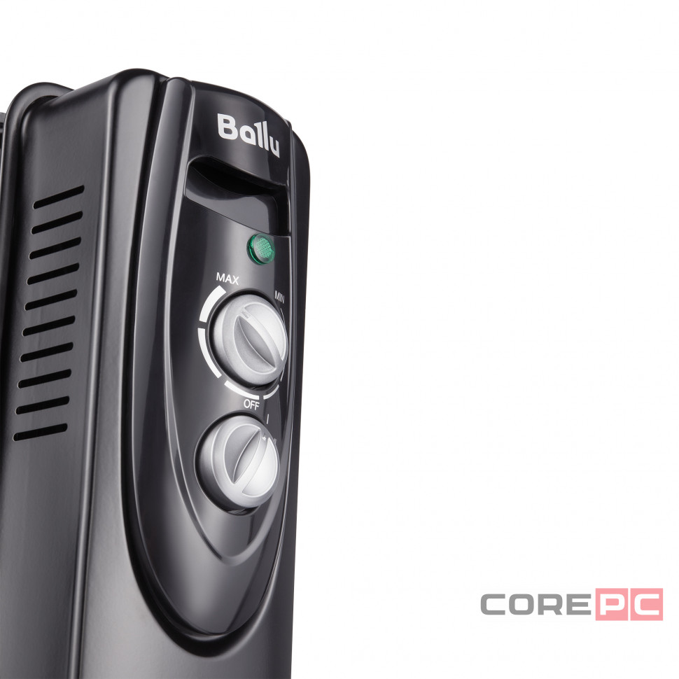 Масляный радиатор Ballu Classic black BOH/CL-07BRN 1500 (7 секций)