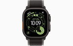 Apple Watch Ultra 3 49mm Black Titanium Case with Black/Charcoal Trail Loop (S/M)