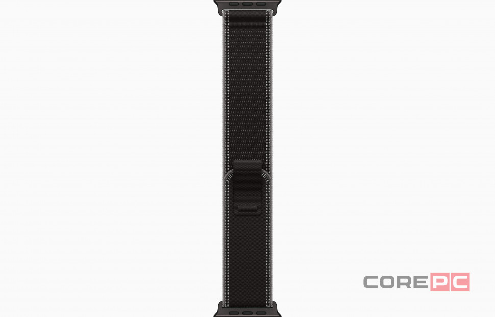 Apple Watch Ultra 3 49mm Black Titanium Case with Black/Charcoal Trail Loop (S/M)