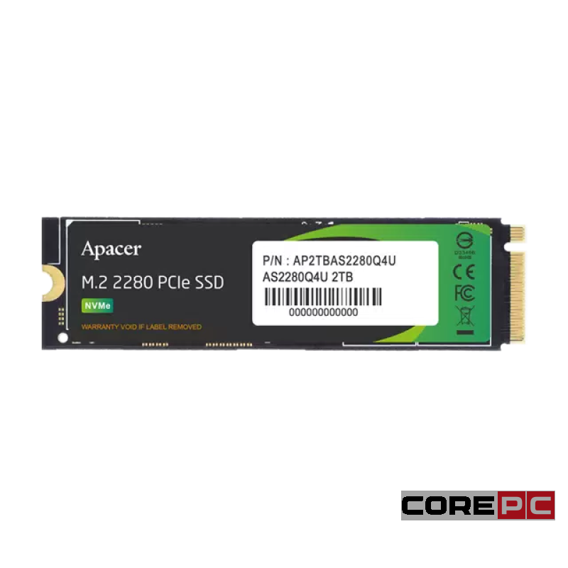 Твердотельный накопитель Apacer 2000 Gb AS2280Q4 AP2TBAS2280Q4U-1