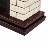 Очаг Electrolux EFP/P-2720RLS, портал Bricks 25 камень бежевый, шпон темный дуб