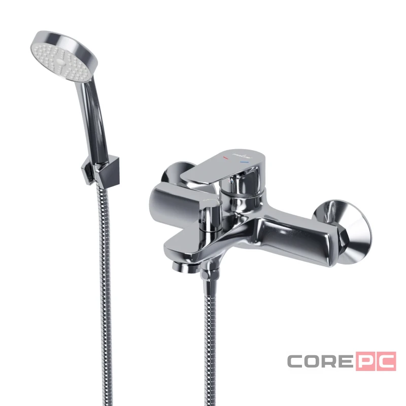 Смеситель для ванны MIXLINE МЛ14-01, рычажное управление, цвет хром