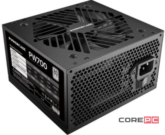 Блок питания Powercase 700W PW700 Black (PS-700W-DC)