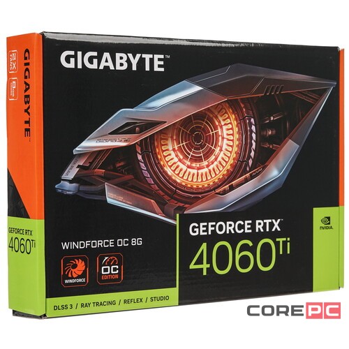 Видеокарта Gigabyte (GV-N406TWF2OC-8GD) GeForce RTX 4060 TI 8GB WINDFORCE OC