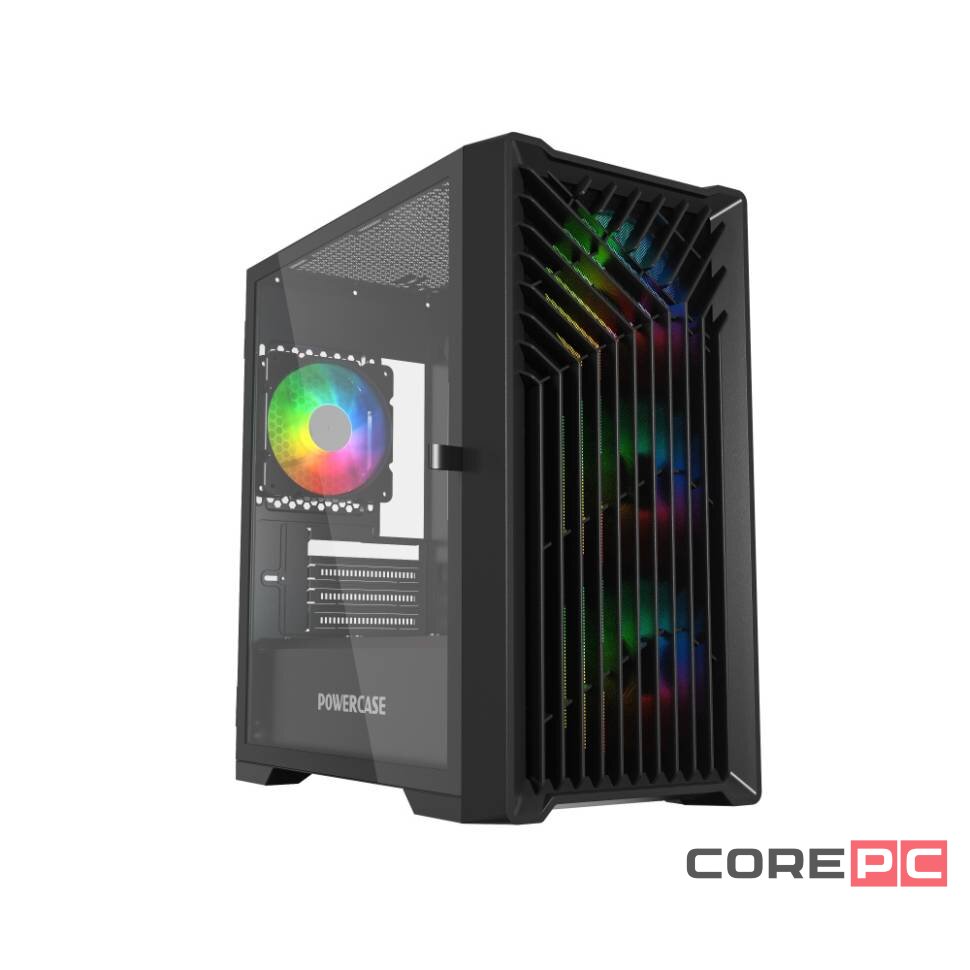 Компьютерный корпус Powercase MISTRAL Micro X4B TG Black (CMMXB-L4)
