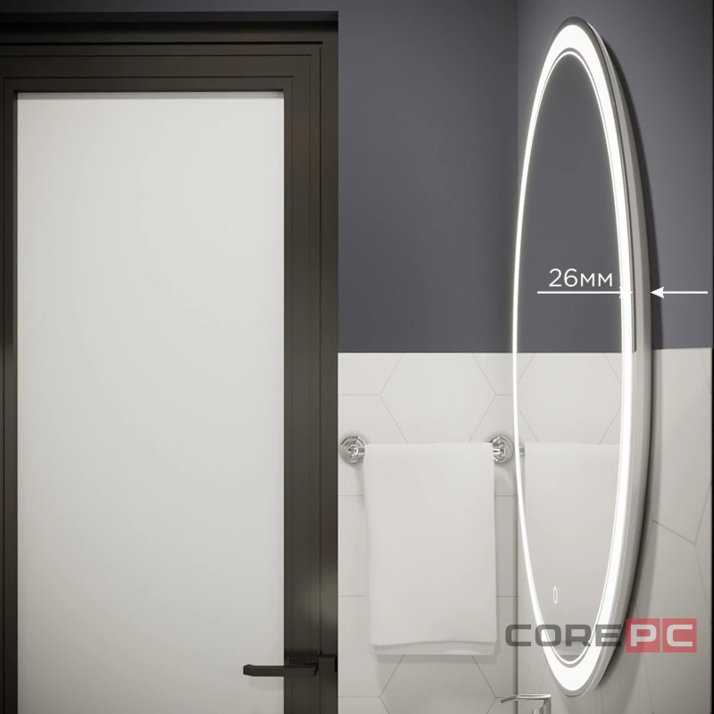 Зеркало MIXLINE Дора 700х900 (ШВ) сенсорный выключатель, светодиодная подсветка
