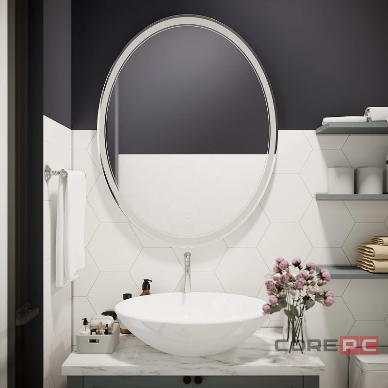 Зеркало MIXLINE Дора 700х900 (ШВ) сенсорный выключатель, светодиодная подсветка