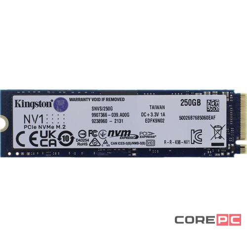 Твердотельный накопитель Kingston 250 Gb NV1 SNVS/250G