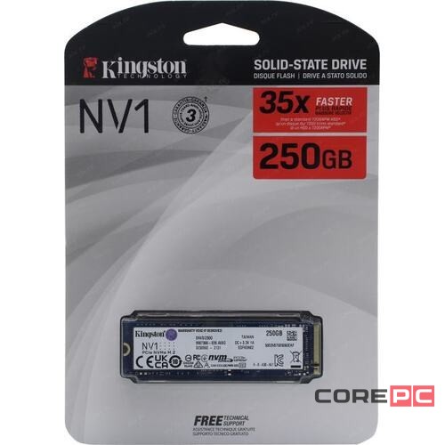 Твердотельный накопитель Kingston 250 Gb NV1 SNVS/250G