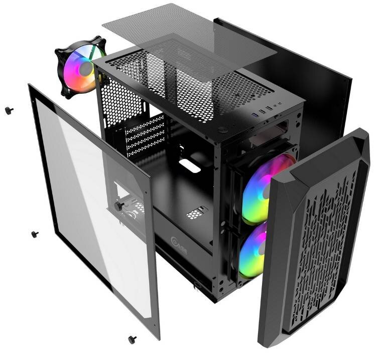 Компьютерный корпус Powercase ALISIO Micro X3B CAMIB-L3