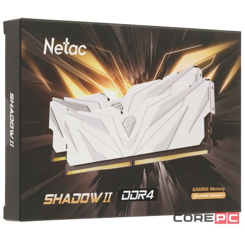 Оперативная память 32 Gb 3200 MHz NETAC SHADOW II White (NTSWD4P32DP-32W)