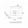 Тумба для ванной ЭТЬЕН-58 под раковину РИМ 58 (MIXLINE) (ПВХ)