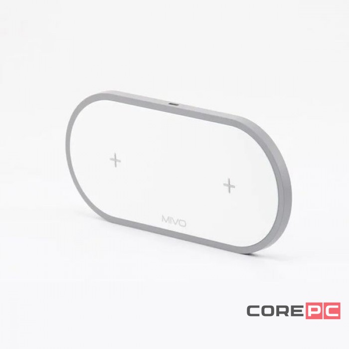 Беспроводное зарядное устройство Mivo MW-02 2в1 Type-C 10W (White)
