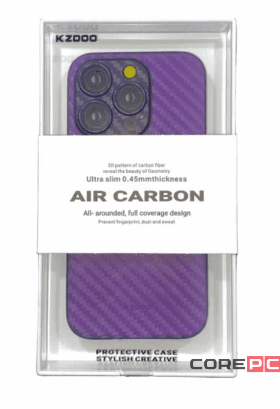 Накладка для i-Phone 14 Pro Max K-Doo Air Carbon пластик фиолетовая