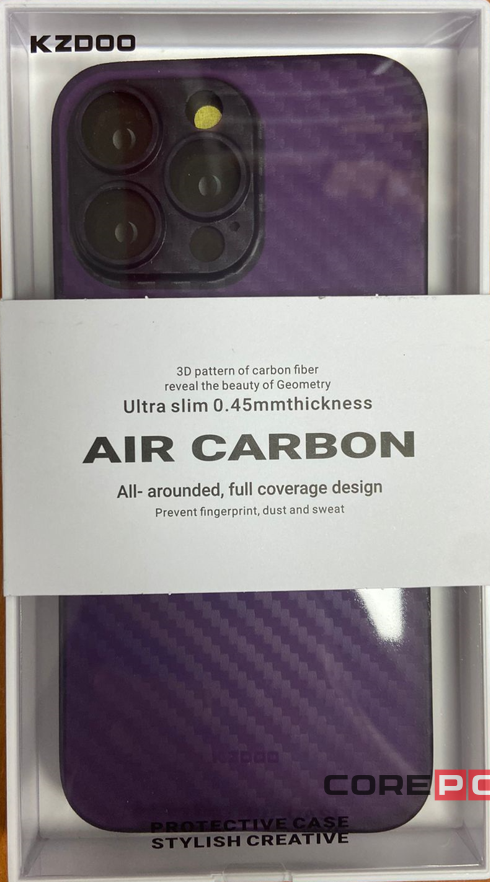 Накладка для i-Phone 14 Pro Max K-Doo Air Carbon пластик фиолетовая