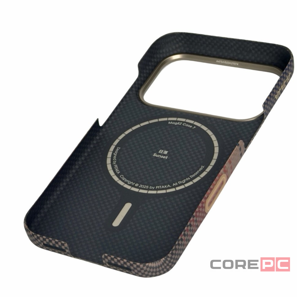 Накладка для i-Phone 17 Pro Max Pitaka Tactile Woven case (Sunset)