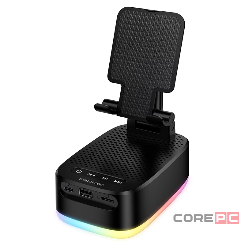 Держатель-подставка для телефона/колонка/встроенный powerbank Borofone BR200 черный