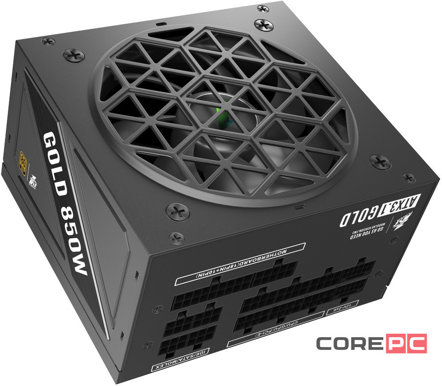Блок питания 1STPLAYER 850W NGDP GOLD Black (HA-850BA4) 16 Pin (PCIe 5.0 Connector Cable Details)