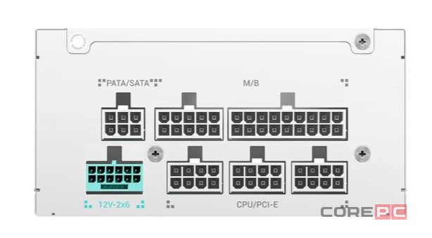 Блок питания Deepcool 650W GAMERSTORM PS650G WH White 16 Pin (PCIe 5.0 Connector Cable Details)